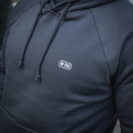 Bluza Hoodie Cotton Raglan  - Dark Navy Blue