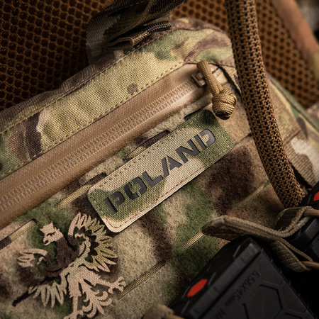Naszywka Poland 25x80 Laser Cut  - Multicam/Black