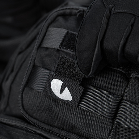 Naszywka Tiger Eyes Laser Cut (para) Reflective  - Black/GID