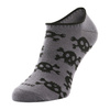 Lekkie letnie Skarpetki Pirate Skull  - Dark Grey