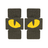 Naszywka Tiger Eyes Laser Cut (para)  - Ranger Green/Yellow