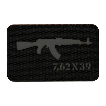 Naszywka AKM 7,62x39 Laser Cut  - Black/Grey