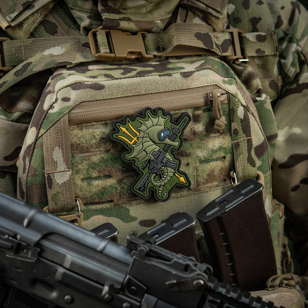 Naszywka Konik Morski (PVC)  - Olive