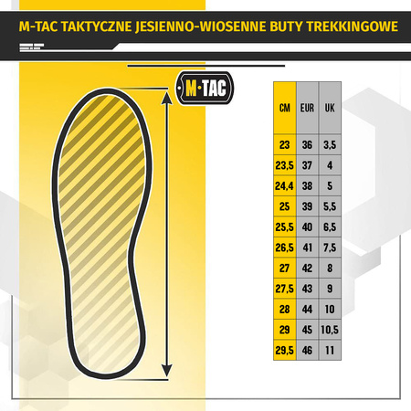 Taktyczne Jesienno-Wiosenne Buty Trekkingowe  - Black