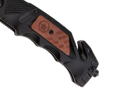 Nóż Ratowniczy BSH ADVENTURE N-389B Sprężynowy