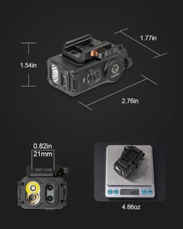 RovyVon GL5 Pro 4-in-1 Compact (Pistoletowa), Black, Dźwignia QD