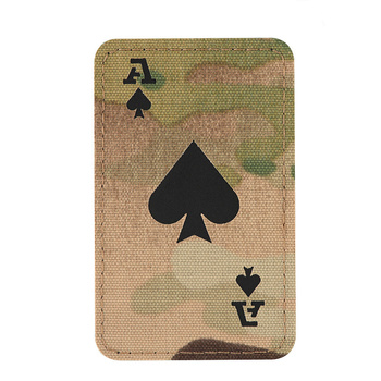 Naszywka Ace of Spades Laser Cut - Multicam/Black