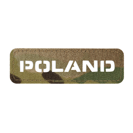 Naszywka Poland (przechodzi na wylot) 25x80 Laser Cut  - Multicam