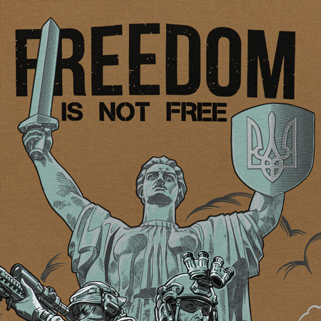 Bluza Hoodie Freedom  - Coyote Brown