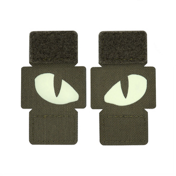 Naszywka Tiger Eyes Laser Cut (para) - Ranger Green