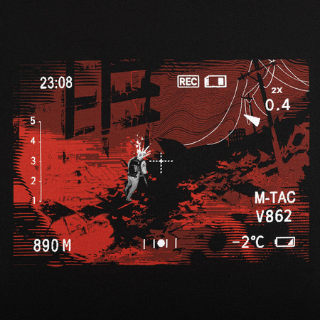 Koszulka One Shot Oversize  - Black