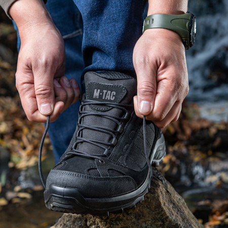 Taktyczne Jesienno-Wiosenne Buty Trekkingowe  - Black