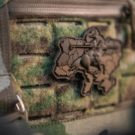 Naszywka Kozacka Ukraina 3D PVC  - Coyote
