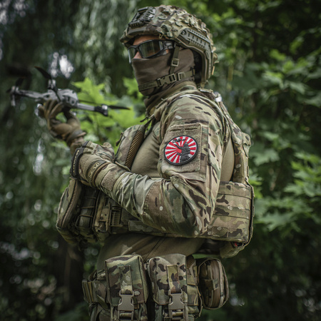 Naszywka Droga Samuraja PVC  - Red/Black