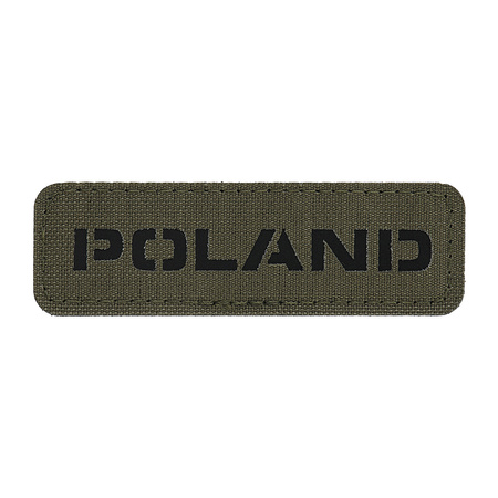 Naszywka Poland 25x80 Laser Cut  - Ranger Green/Black