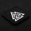 Naszywka Valknut Laser Cut  - Black/GID