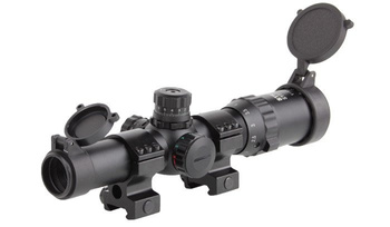 ASG - Luneta 1-4x24 Short Dot Sight - Podświetlany krzyż - 19214