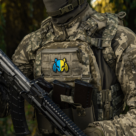 M-Tac Naszywka Cat Predator  - Black/Yellow/Blue