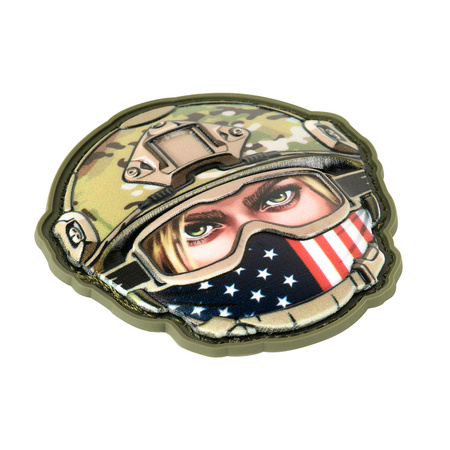 M-Tac naszywka Emoji USA girl #3  - Multicam