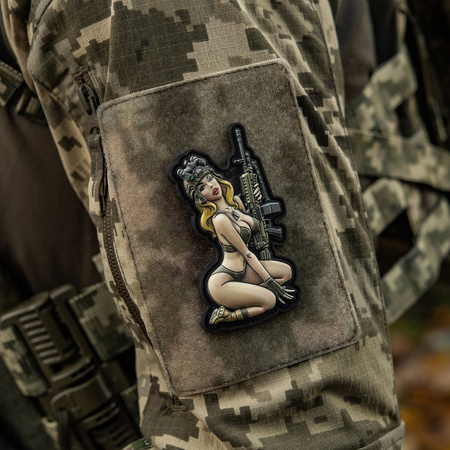Naszywka Tactical Girl #5 PVC  - Olive