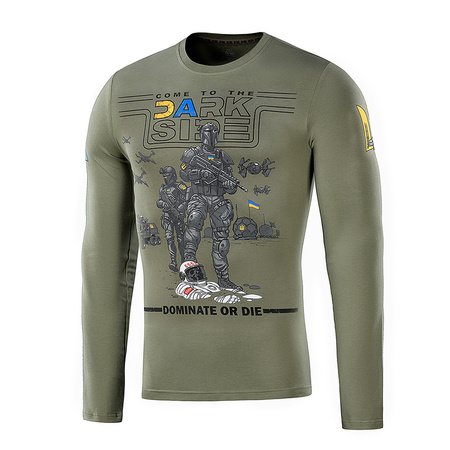 Bluza UA Side z Dlugim Rekawem  - Light Olive
