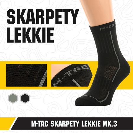 Skarpety lekkie Mk.3  - Black