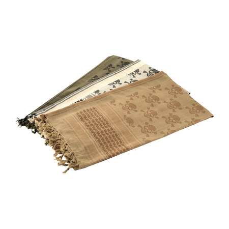 Chusta Shemagh Pirate Skull  - Olive/Black