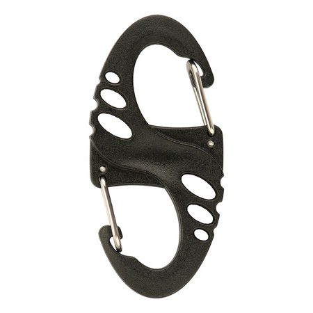 M-Tac Dwustronny Karabińczyk Typu S-Hook Plastikowy  - Black