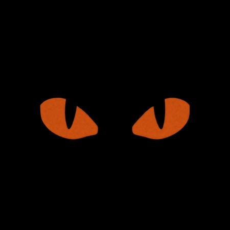 Naszywka Tiger Eyes Laser Cut (para)  - Coyote/Red