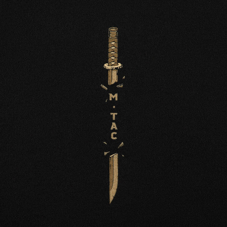 Koszulka Gold Samurai Oversize  - Black