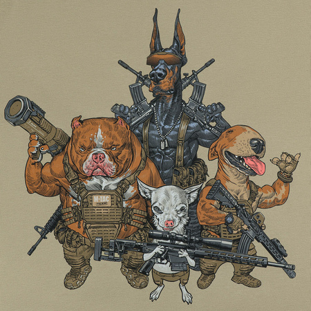 M-Tac Koszulka Rex Team  - Tan