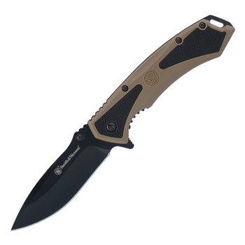 Smith&Wesson - Nóż składany Extreme Ops - Drop Point - Tan - 1209515