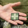 Naszywka Medic Cross Square PVC  - Olive