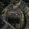 Naszywka Tiger Eyes Laser Cut (para)  - Ranger Green/Red