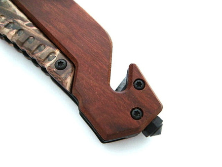 Nóż Ratowniczy BSH ADVENTURE N-537C Sprężynowy