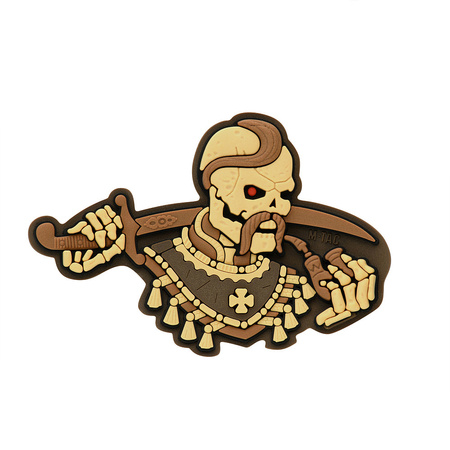 Naszywka Więcej razu nie umierać 3D PVC  - Coyote