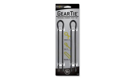 Nite Ize - Gear Tie 18" - Czarny - 2Pack - GT18-2PK-01