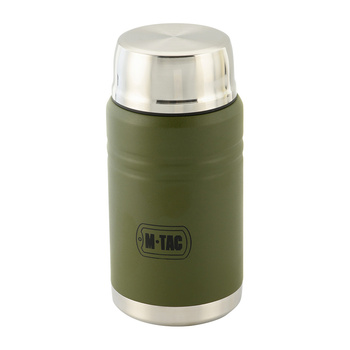 Termos na jedzenie z składaną łyżką ze stali nierdzewnej 750 Ml - Olive