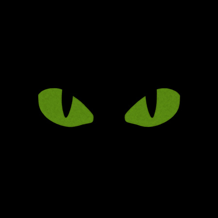 Naszywka Tiger Eyes Laser Cut (para)  - Ranger Green/Yellow