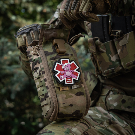 Naszywka Paramedic miś (PVC)  - Pink/Black