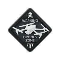 Naszywka Drone Zone PVC  - Black