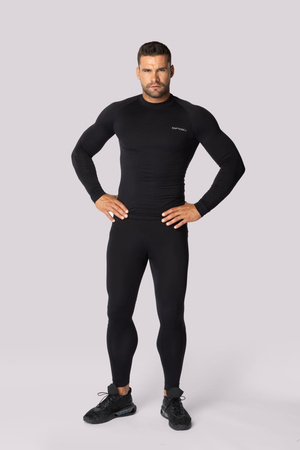 Legginsy termoaktywne ALPHA, męskie - Black