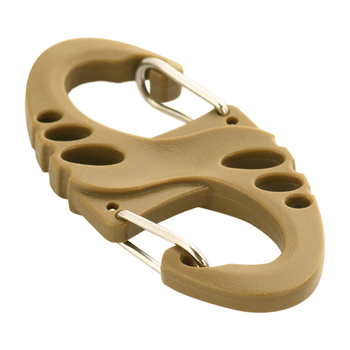 M-Tac Dwustronny Karabińczyk Typu S-Hook Plastikowy  - Coyote