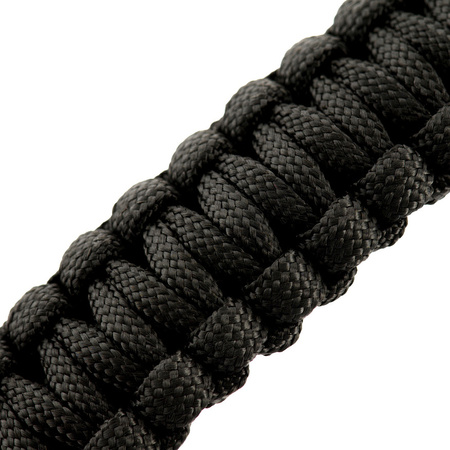 M-Tac Bransoletka Paracord z Krzeiwem,Kompasem i Gwizdkiem  - Black