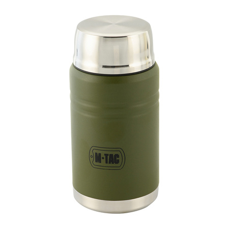Termos na jedzenie z składaną łyżką ze stali nierdzewnej 750 Ml  - Olive