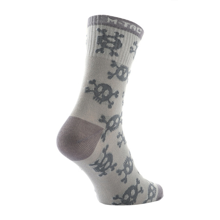 Lekkie Skarpetki mk.3 Pirate Skull  - Light Grey
