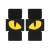 Naszywka Tiger Eyes Laser Cut (para)  - Black/Yellow