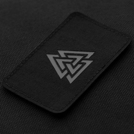 Naszywka Valknut pozioma Laser Cut  - Black/Grey
