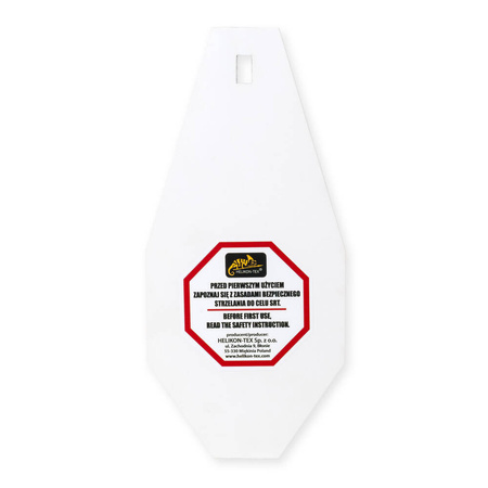 Helikon - Płyta SRT Mini ALPHA Target® - Hardox 600 - Biały - RT-TMA-H6-20