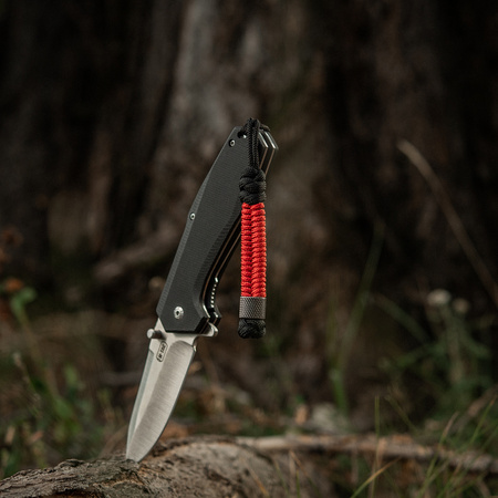 Smycz Fish&Cylindre  - Black/Red